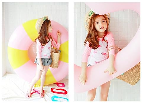 【新品】フラミンゴプリント セパレート水着 ピンク Amazon.co.jp: [Emfay] キッズ 女の子 水着 セパレート